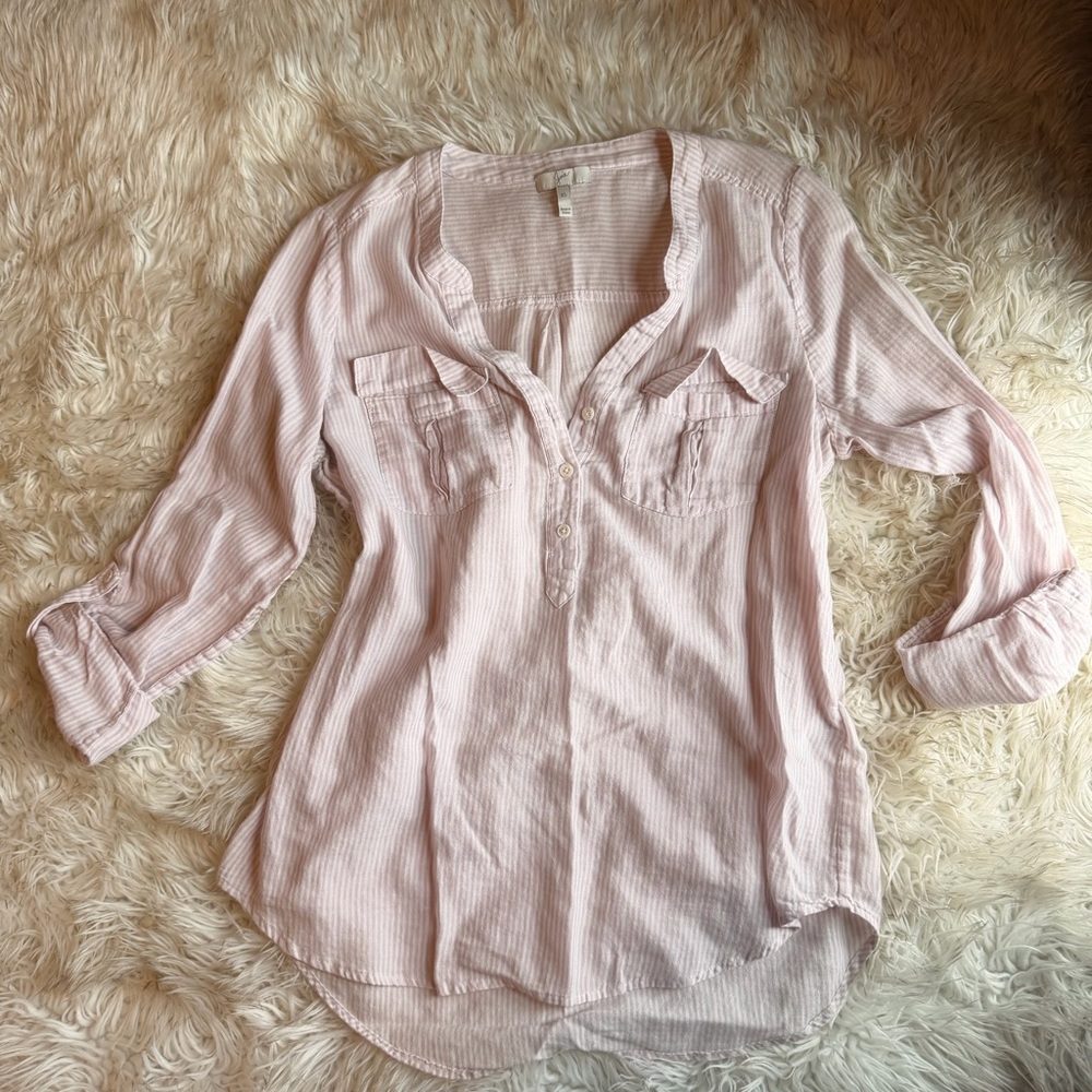 Joie Light Pink Flowy Lightweight Tunic